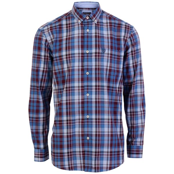 Køb PRE END BIG - Rome +size herre skjorte - Blå - Str. 3XL online billigt tilbud rabat tøj