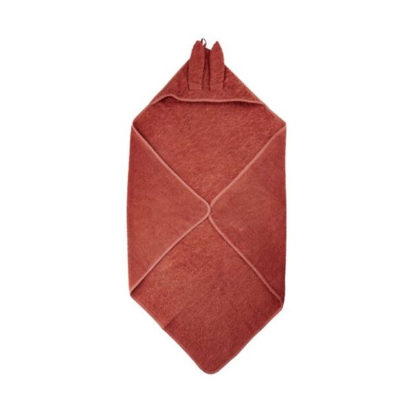 Køb Pippi - Håndklæde i 100% økologisk bomuld - Rød - Str. 83*83 cm online billigt tilbud rabat tøj
