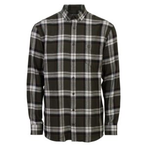 Køb Pre End - Farmer herre skjorte - Army - Str. L online billigt tilbud rabat tøj