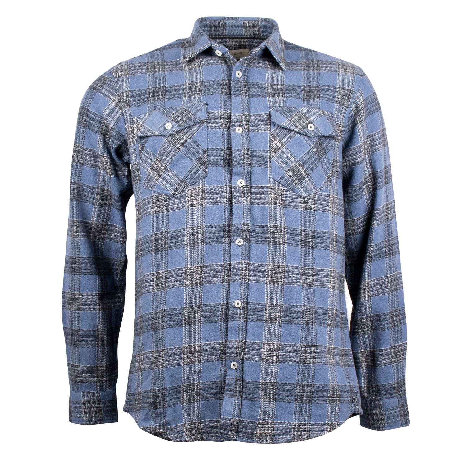 Køb Pre End - Finbar herre skjorte - Blå - Str. M online billigt tilbud rabat tøj