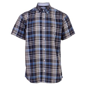 Køb Pre End - Rome herre skjorte - Sort/Blå/Hvid - Str. L online billigt tilbud rabat tøj
