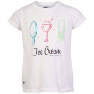 Køb Queenz - Ice pige T-shirt - Hvid - Str. 122/128 online billigt tilbud rabat tøj