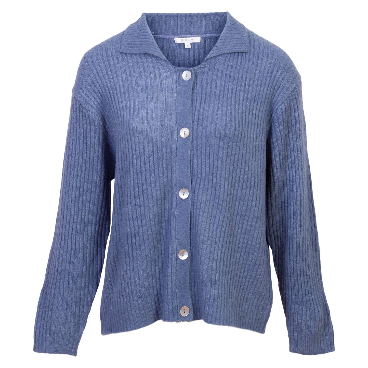 Køb Sirup - Dame striktrøje - Blå - Str. S online billigt tilbud rabat tøj