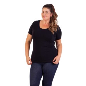 Køb Steenholt Female+ - Harmony dame t-shirt +Size - Sort - Str. 46 online billigt tilbud rabat tøj