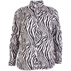 Køb ZbyZ - Dame +Size skjortebluse - Hvid - Str. 42/44 online billigt tilbud rabat tøj