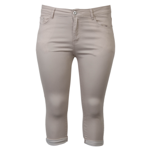 Køb BS Jeans Dame Capri - Beige - 42 online billigt tilbud rabat tøj