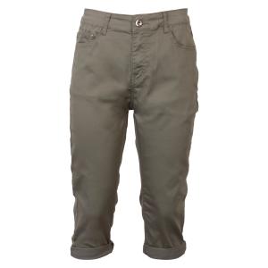 Køb BS Jeans Dame Capri - Khaki - 36 online billigt tilbud rabat tøj
