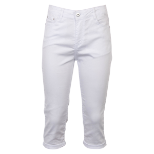 Køb BS Jeans Dame Capri - White - 38 online billigt tilbud rabat tøj