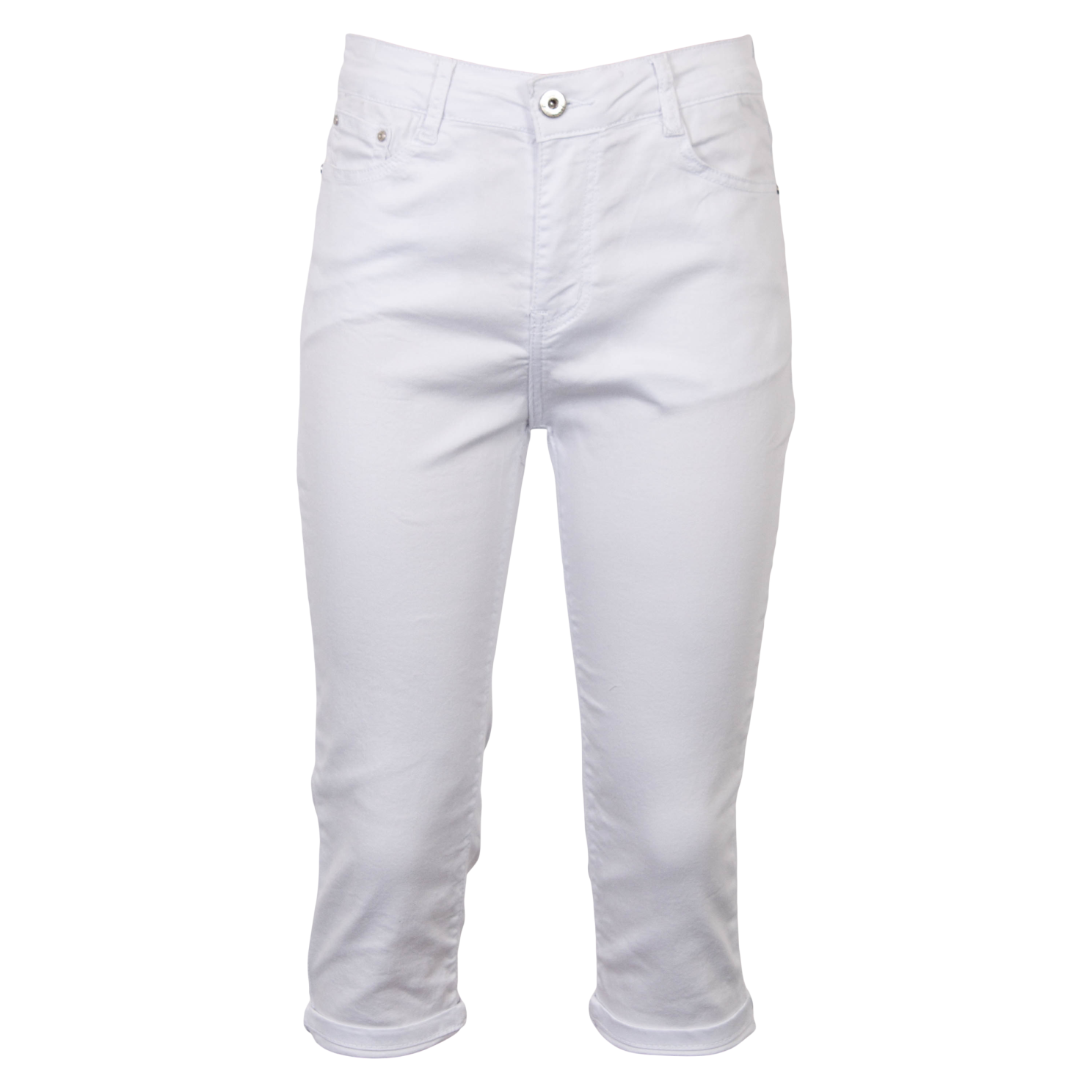 Køb BS Jeans Dame Capri - White - 38 online billigt tilbud rabat tøj