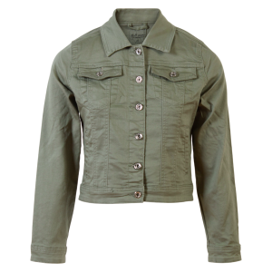 Køb BS Jeans Dame Denimjakke - Khaki - 2XL online billigt tilbud rabat tøj