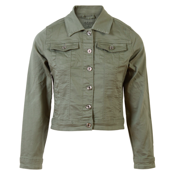 Køb BS Jeans Dame Denimjakke - Khaki - 2XL online billigt tilbud rabat tøj