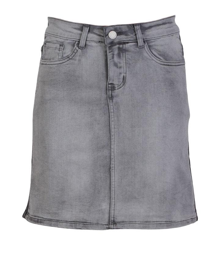 Køb BS Jeans Dame Nederdel - Grå - 36 online billigt tilbud rabat tøj