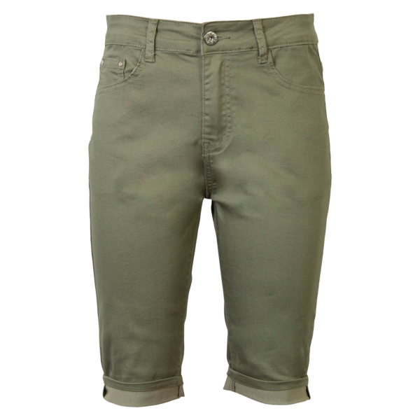 Køb BS Jeans Dame Shorts - Khaki - 38 online billigt tilbud rabat tøj