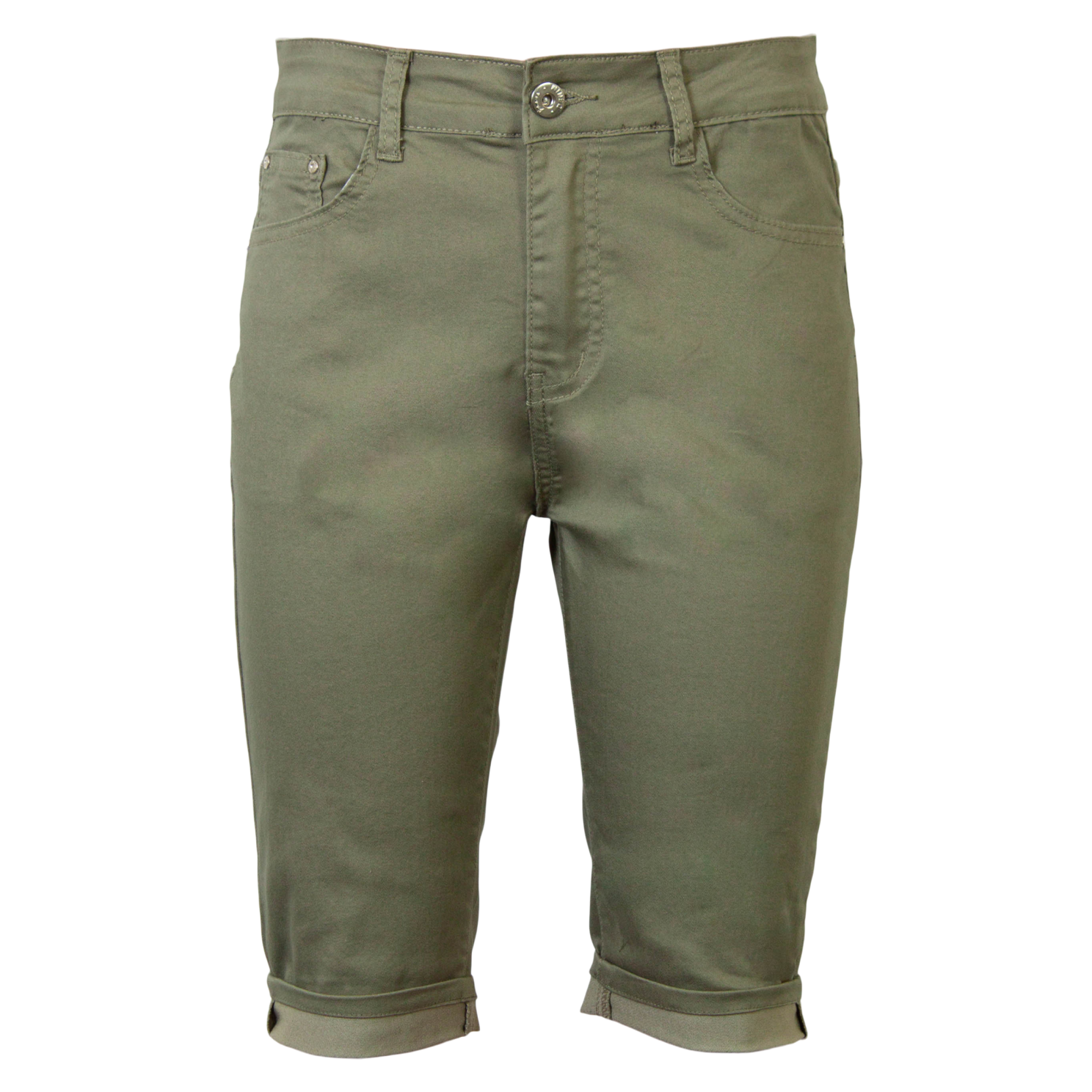 Køb BS Jeans Dame Shorts - Khaki - 36 online billigt tilbud rabat tøj