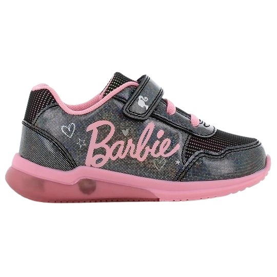 Køb Barbie Blinklys Pige Sneakers m. glimmer - Sort/pink - 24 online billigt tilbud rabat tøj