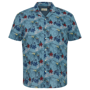 Køb Blend Herre Kortærmet skjorte - Captain's Blue - 2XL online billigt tilbud rabat tøj