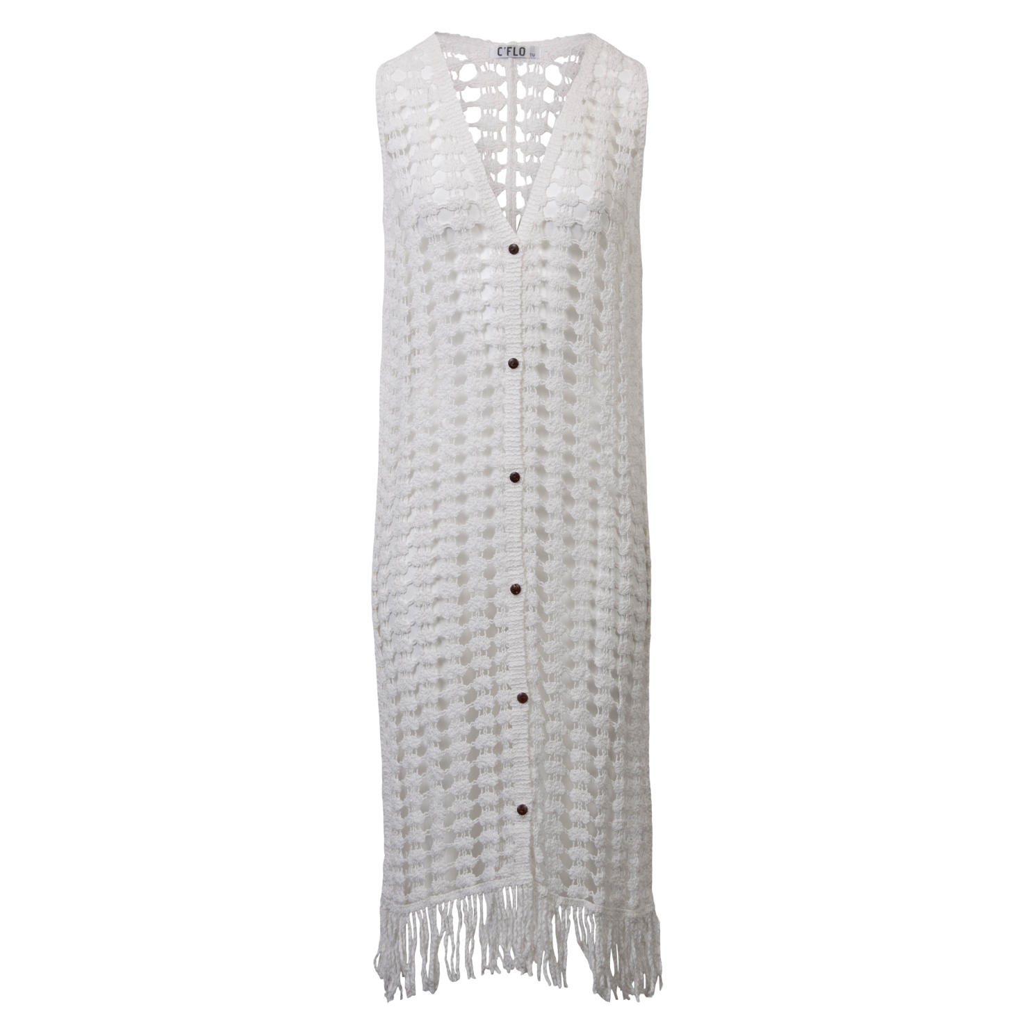 Køb C´FLO Dame Kjole - Hvid - Onesize online billigt tilbud rabat tøj