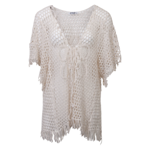 Køb CÂ´FLO Dame Kortærmet bluse - Beige - Onesize online billigt tilbud rabat tøj