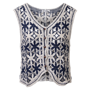 Køb CÂ´FLO Dame Vest - Blå - Onesize online billigt tilbud rabat tøj