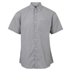 Køb Carnét Ash Herre Kortærmet skjorte - Grey AOP - 2XL online billigt tilbud rabat tøj