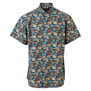 Køb Carnét Bernhard Herre Kortærmet skjorte - Navy Blazer - 3XL online billigt tilbud rabat tøj