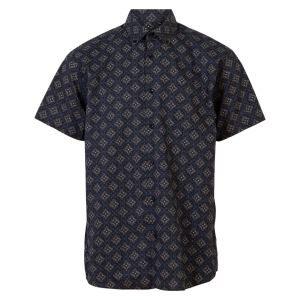 Køb Carnét Herre Kortærmet bluse - Medium Dark Blue - XL online billigt tilbud rabat tøj