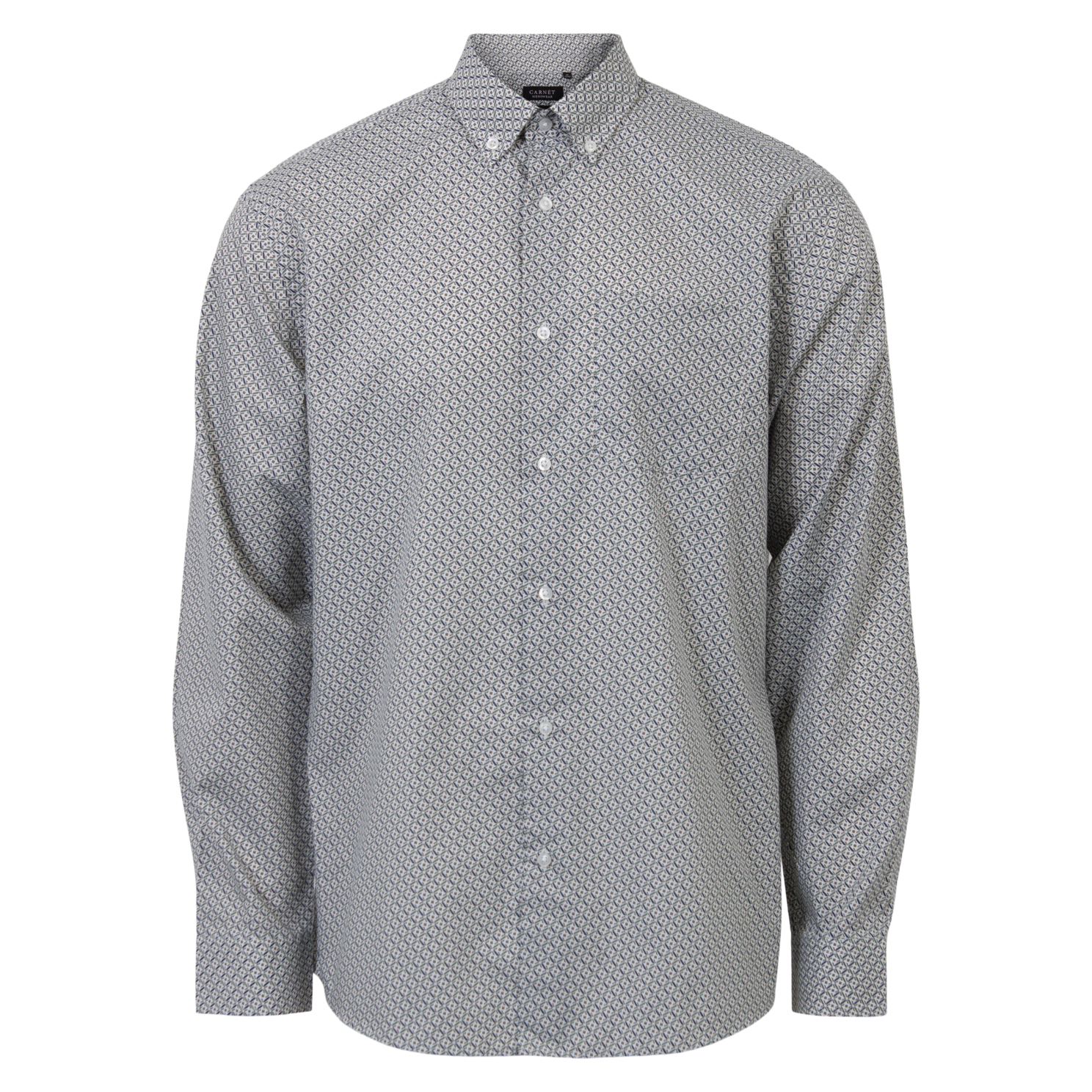 Køb Carnét Herre Skjorte - Grey AOP - 4XL online billigt tilbud rabat tøj