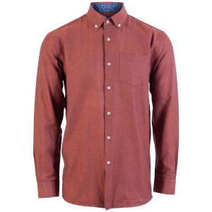 Køb Carnét Samre Herre Skjorte - Orange Rust - L online billigt tilbud rabat tøj