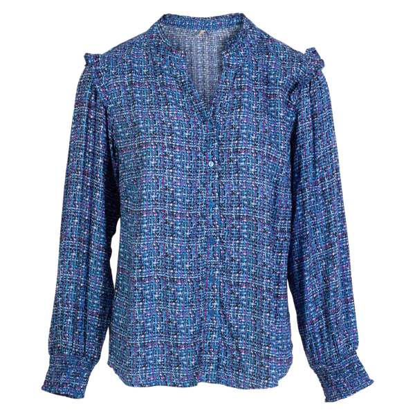 Køb Cassiopeia Dame Bluse - Blue Combi - 46/48 online billigt tilbud rabat tøj