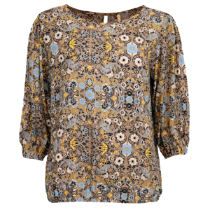 Køb Cassiopeia Finella Dame Bluse - Sand Combi - 42/44 online billigt tilbud rabat tøj