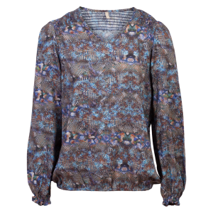 Køb Cassiopeia Mettele Dame Bluse - Blue Combi - 42/44 online billigt tilbud rabat tøj