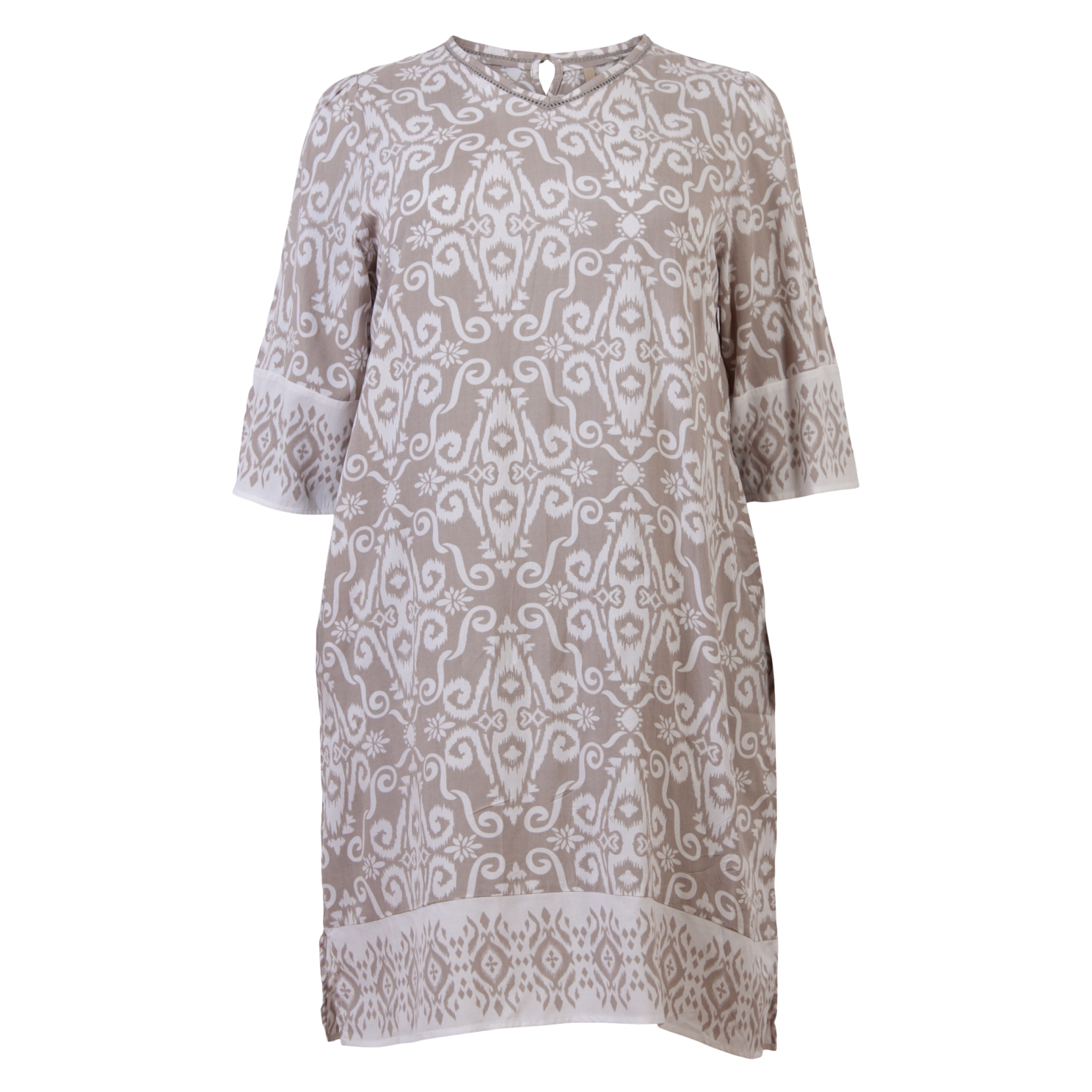 Køb Cassiopeia Nettina Dame Kjole - Sand Combi - 42/44 online billigt tilbud rabat tøj