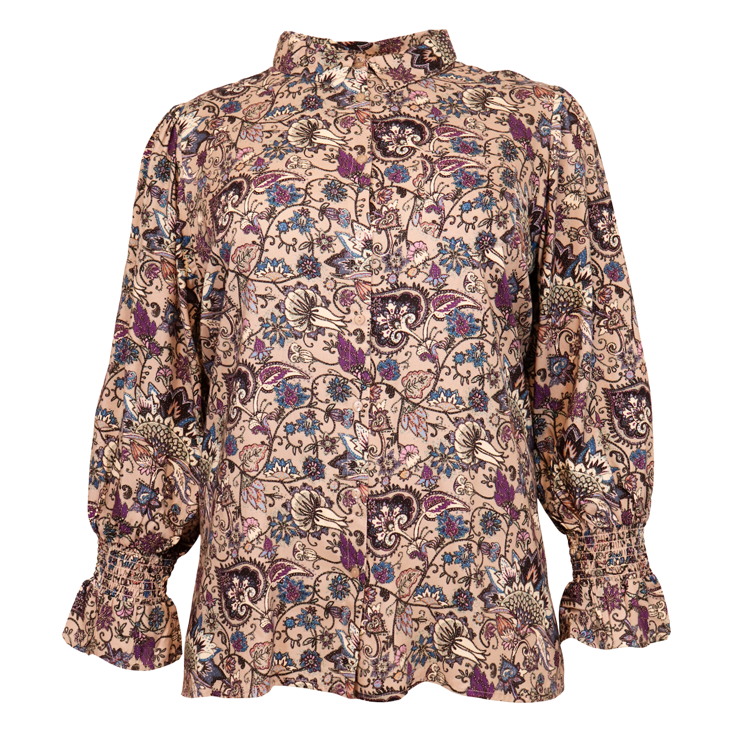 Køb Cassiopeia Toviana Dame Skjorte - Sand Combi - 50/52 online billigt tilbud rabat tøj