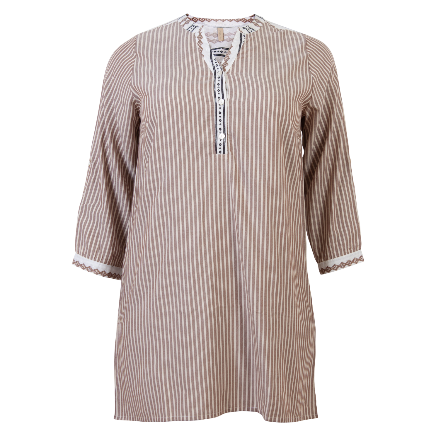 Køb Cassiopeia Zillena Dame Tunika - Sand Combi - 46/48 online billigt tilbud rabat tøj