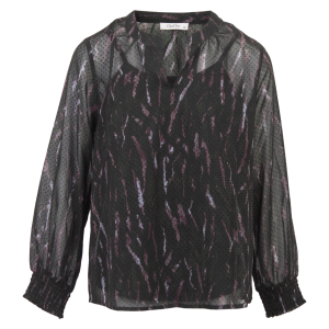 Køb ChaCha Dame Bluse - Black print - S online billigt tilbud rabat tøj