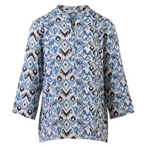 Køb ChaCha Dame Bluse - Blue Combi - S online billigt tilbud rabat tøj