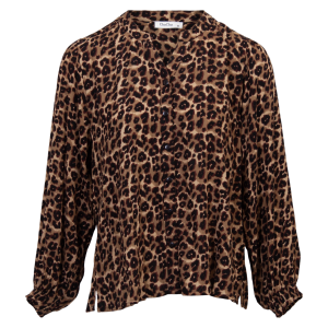Køb ChaCha Dame Bluse - Brown Animal - XL online billigt tilbud rabat tøj