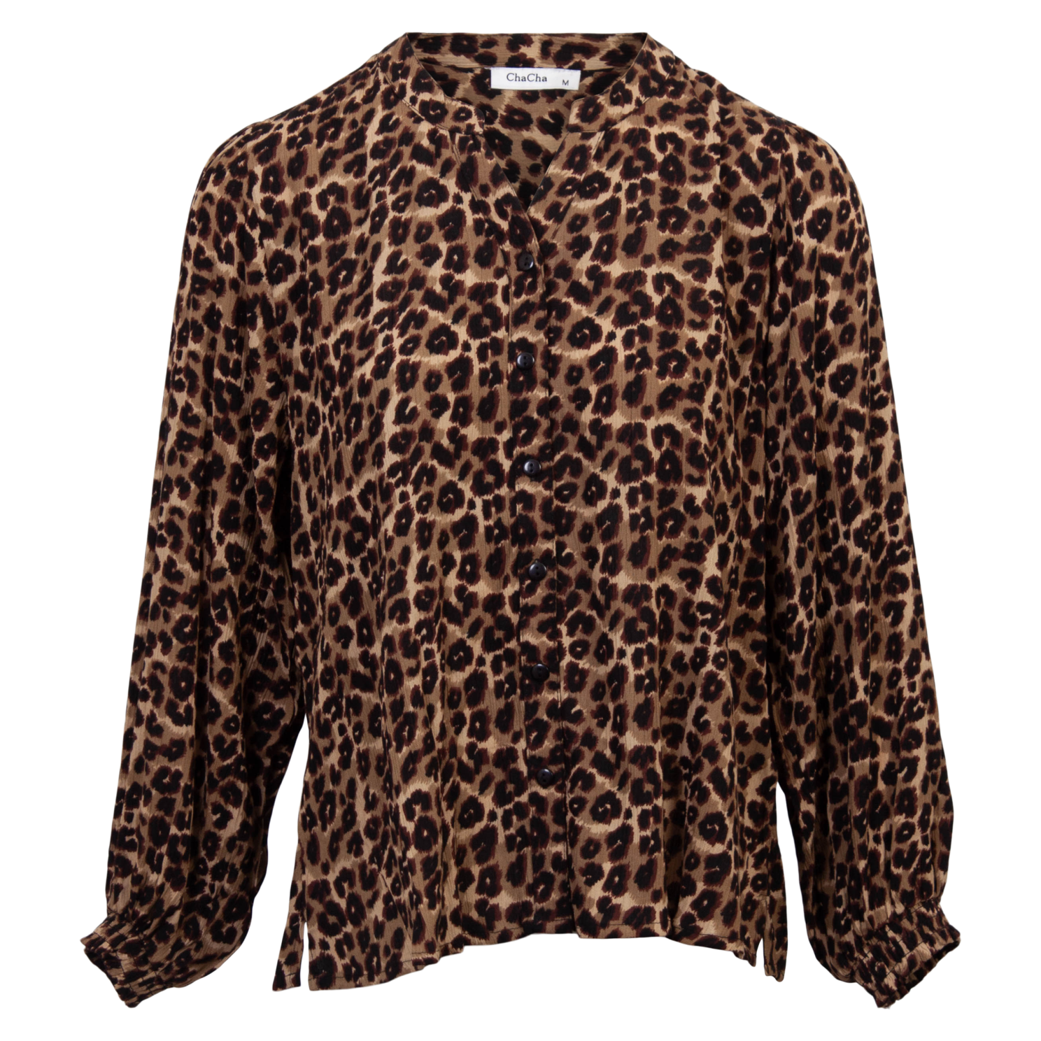 Køb ChaCha Dame Bluse - Brown Animal - XL online billigt tilbud rabat tøj