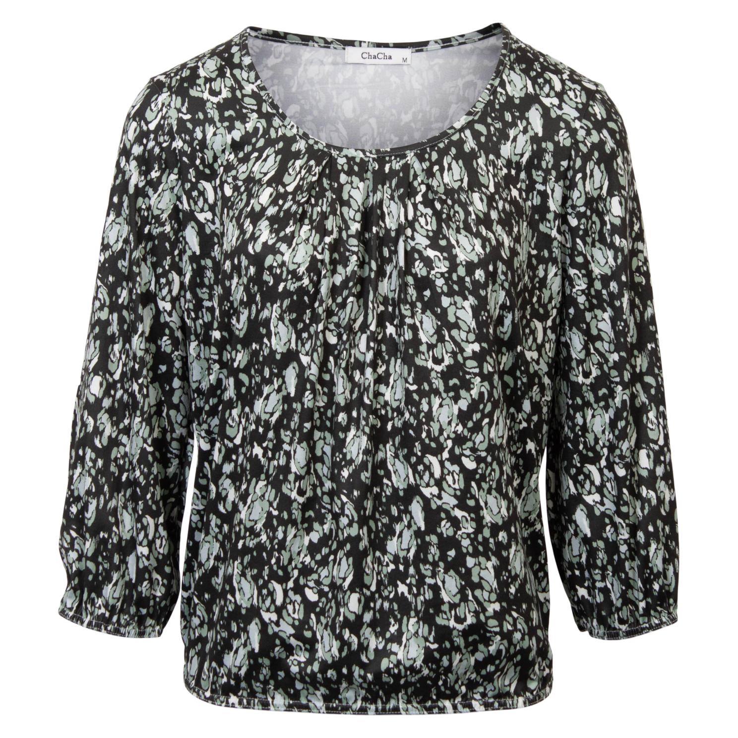 Køb ChaCha Dame Bluse - Green Combi - L online billigt tilbud rabat tøj