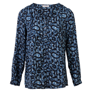 Køb ChaCha Dame Bluse - Print 1 Blue - L online billigt tilbud rabat tøj