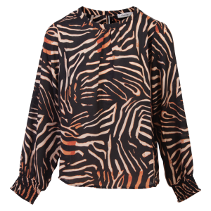 Køb ChaCha Dame Bluse - Print 2 Brown - L online billigt tilbud rabat tøj