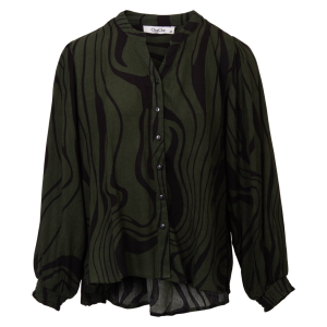 Køb ChaCha Dame Skjorte - Khaki/Black - M online billigt tilbud rabat tøj