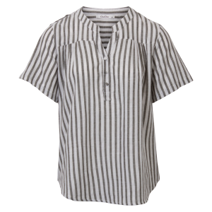 Køb ChaCha Dame T-shirt i hørmix - Khaki - M online billigt tilbud rabat tøj