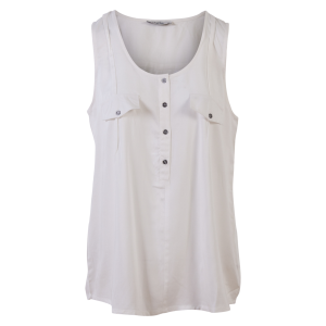 Køb ChaCha Dame Top - Solid Creme - S online billigt tilbud rabat tøj