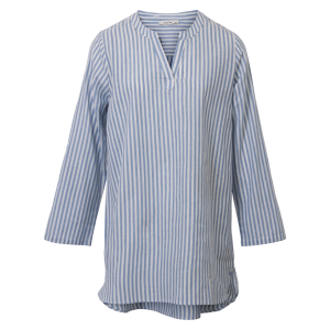 Køb ChaCha Dame Tunika i hørmix - Blue - M online billigt tilbud rabat tøj