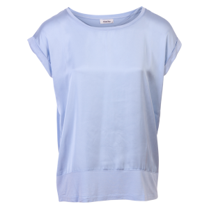 Køb ChaCha Thilde Dame T-shirt - Blue - S online billigt tilbud rabat tøj