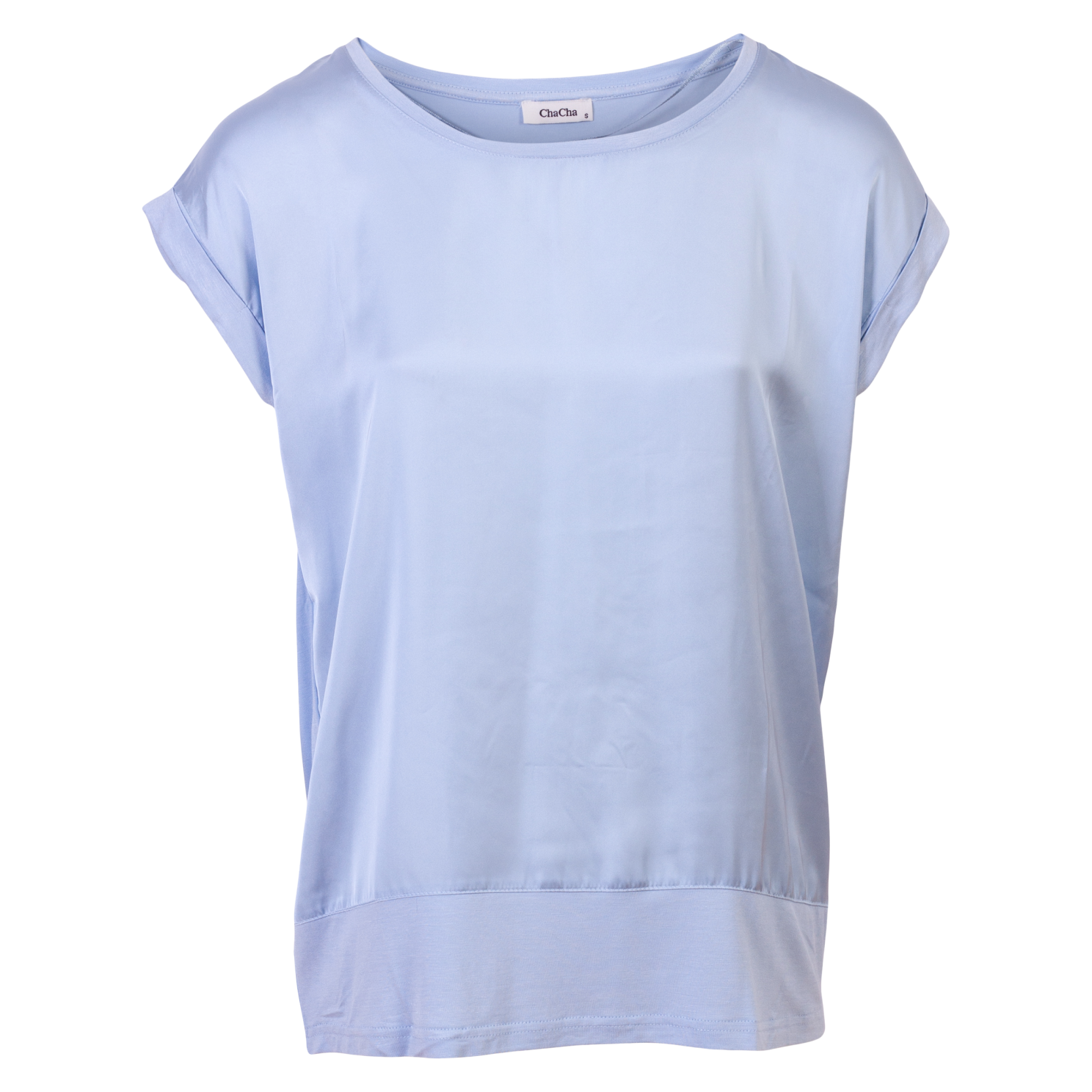 Køb ChaCha Thilde Dame T-shirt - Blue - S online billigt tilbud rabat tøj