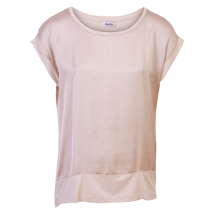 Køb ChaCha Thilde Dame T-shirt - Cream Melange - M online billigt tilbud rabat tøj