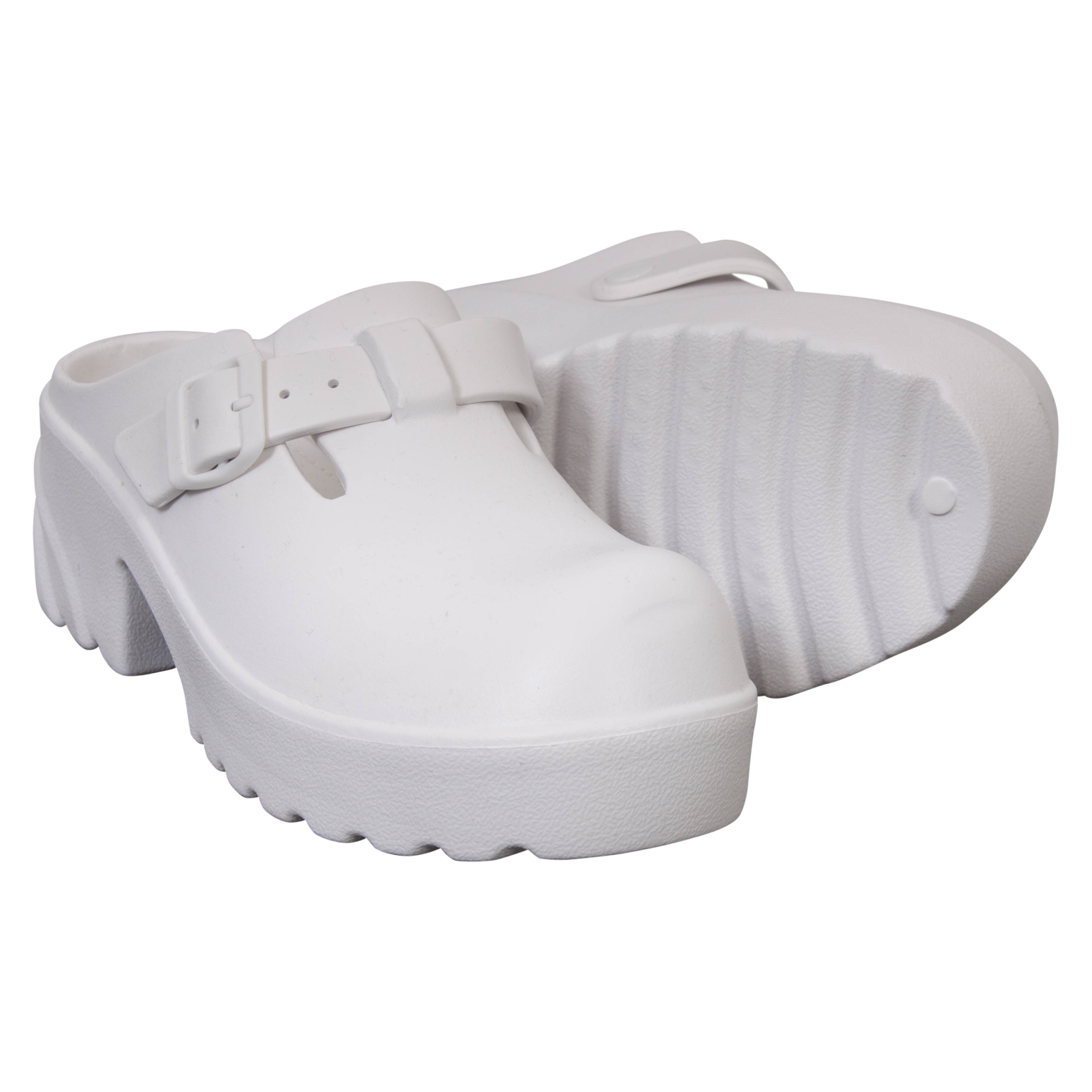 Køb Chunky Dame Clogs - Hvid - 37 online billigt tilbud rabat tøj