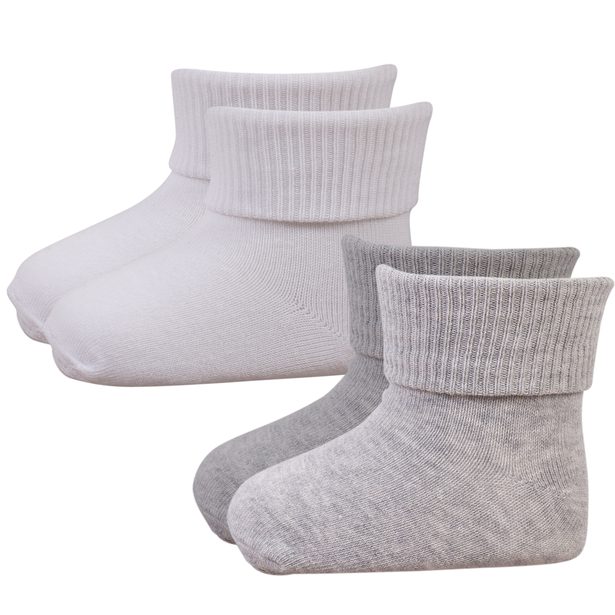 Køb Crossbow Baby Strømper i økologisk bomuld - Hvid/Grå - 19/21 online billigt tilbud rabat tøj